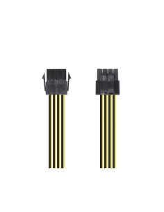 AISENS Cable Alimentación, 8pin/H-4+4pin/M, 30cm