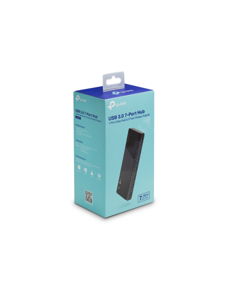 TP-Link UH700 hub de interfaz USB 3.2 Gen 1 (3.1 Gen 1) Micro-B 5000 Mbit/s Negro