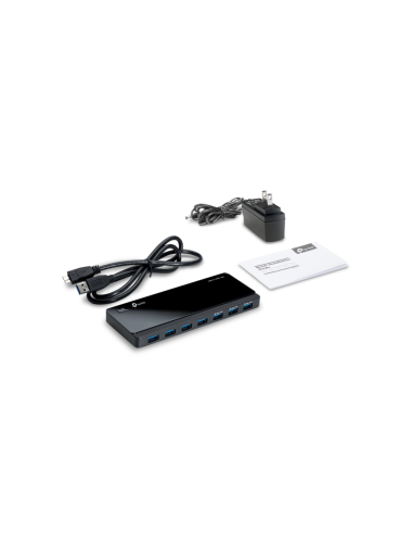 TP-Link UH700 hub de interfaz USB 3.2 Gen 1 (3.1 Gen 1) Micro-B 5000 Mbit/s Negro