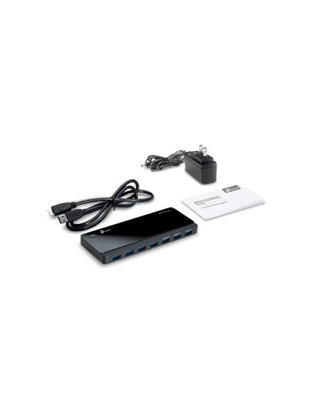 TP-Link UH700 hub de interfaz USB 3.2 Gen 1 (3.1 Gen 1) Micro-B 5000 Mbit/s Negro