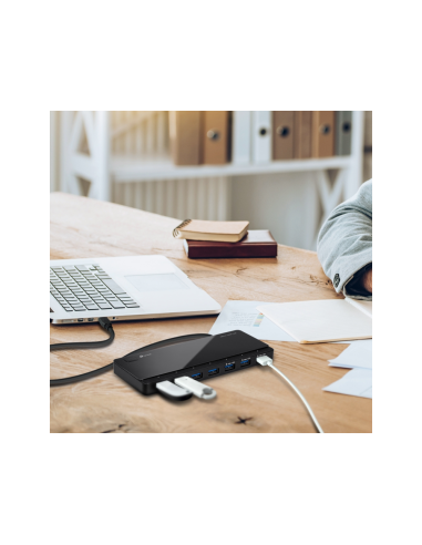 TP-Link UH700 hub de interfaz USB 3.2 Gen 1 (3.1 Gen 1) Micro-B 5000 Mbit/s Negro