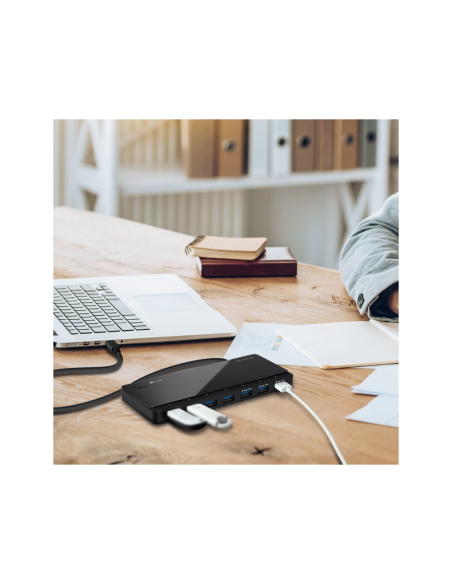 TP-Link UH700 hub de interfaz USB 3.2 Gen 1 (3.1 Gen 1) Micro-B 5000 Mbit/s Negro