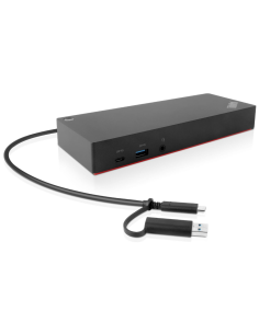 Lenovo 40AF0135EU base para portátil y replicador de puertos Alámbrico Negro