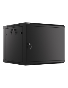 Lanberg WF01-6609-00B armario rack 9U Bastidor de pared Negro