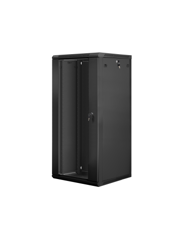 Lanberg WF01-6627-10B armario rack 27U Bastidor de pared Negro