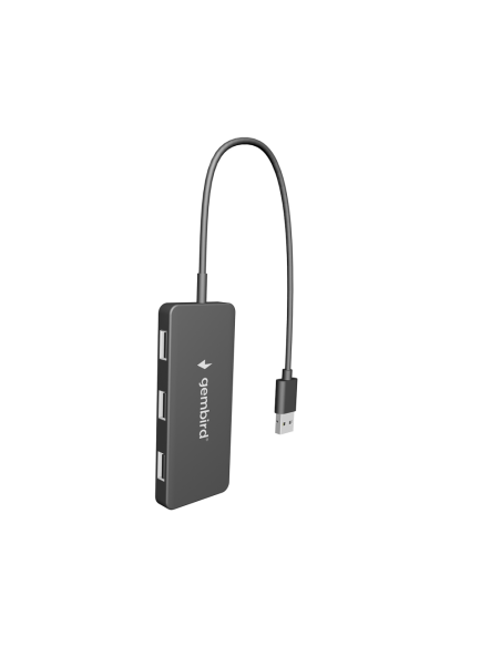 Gembird UHB-U2P4-04 hub de interfaz USB 2.0 480 Mbit/s Negro