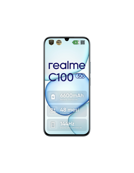 realme C100 5G 17,3 cm (6.8") SIM doble Android 16.0 USB Tipo C 4 GB 256 GB 6600 mAh Verde
