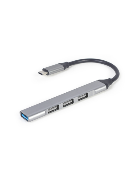 Gembird UHB-CM-U3P1U2P3-03 hub de interfaz USB 3.2 Gen 1 (3.1 Gen 1) Type-C 5000 Mbit/s Plata