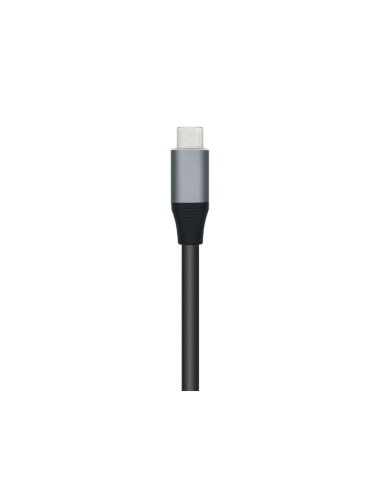AISENS Hub USB 3.1 USB-C, USB-C/M - 4x Tipo A/H, Gris, 10 cm