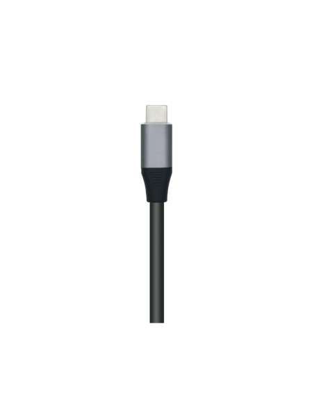 AISENS Hub USB 3.1 USB-C, USB-C/M - 4x Tipo A/H, Gris, 10 cm