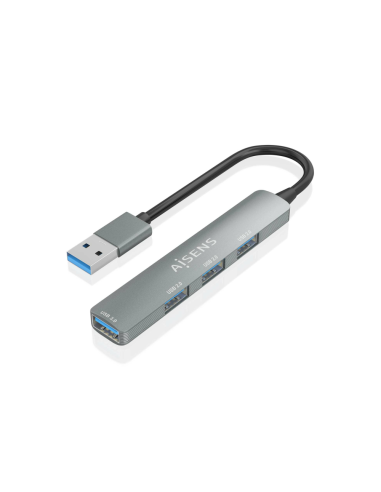 AISENS A106-0859 hub de interfaz USB 3.2 Gen 1 (3.1 Gen 1) Type-A 5000 Mbit/s