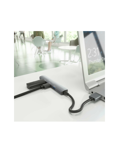 AISENS A106-0859 hub de interfaz USB 3.2 Gen 1 (3.1 Gen 1) Type-A 5000 Mbit/s