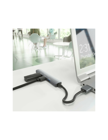 AISENS A106-0859 hub de interfaz USB 3.2 Gen 1 (3.1 Gen 1) Type-A 5000 Mbit/s