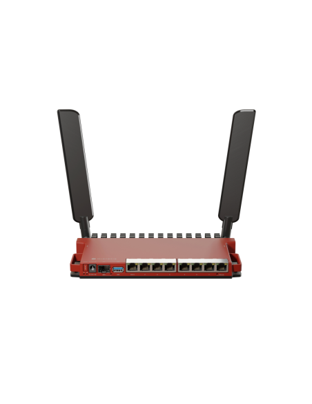 Mikrotik L009UiGS-2HaxD-IN router inalámbrico Gigabit Ethernet Banda única (2,4 GHz) Rojo