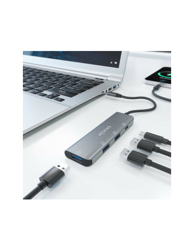 AISENS A109-0764 hub de interfaz USB 3.2 Gen 2 (3.1 Gen 2) Type-C 10000 Mbit/s