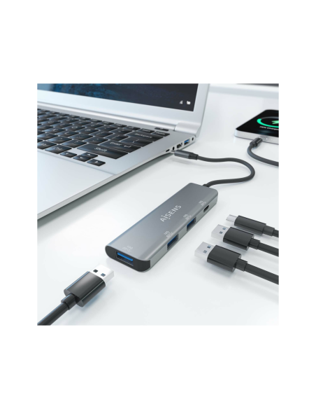 AISENS A109-0764 hub de interfaz USB 3.2 Gen 2 (3.1 Gen 2) Type-C 10000 Mbit/s