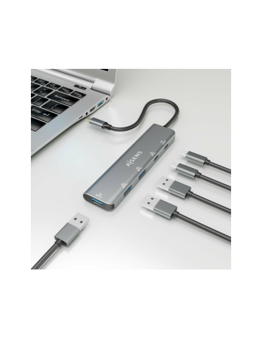 AISENS A109-0857 hub de interfaz USB 3.2 Gen 1 (3.1 Gen 1) Type-C 5 Mbit/s