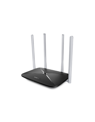 Mercusys AC12 router inalámbrico Ethernet rápido Doble banda (2,4 GHz / 5 GHz) Negro