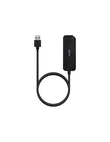 AISENS Hub USB 3.0, Tipo A/M-4x Tipo A/H, Negro, 60cm
