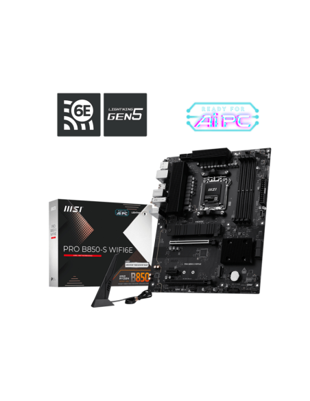 MSI PRO B850-S WIFI6E placa base AMD B850 Zócalo AM5 ATX