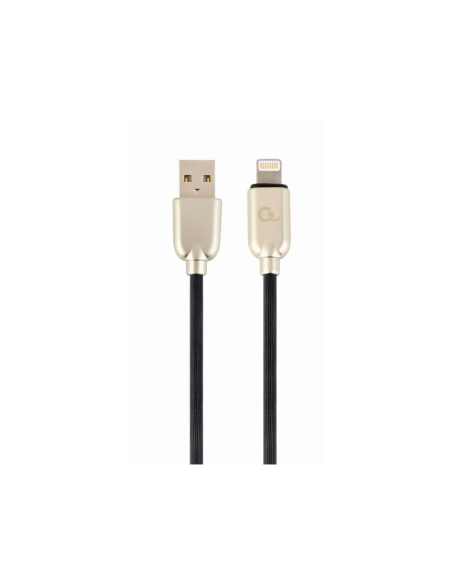 Cablexpert CC-USB2R-AMLM-2M cable de conector Lightning Negro