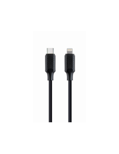 Gembird CC-USB2-CM8PM-1.5M cable de conector Lightning 1,5 m Negro