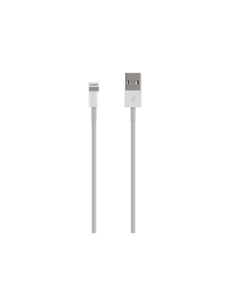 AISENS Cable Lightning A USB 2.0, Lightning/M-USB A/M, Blanco, 0.5 m