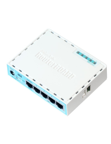 Mikrotik RB750GR3 router Gigabit Ethernet Turquesa, Blanco