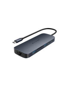 HYPER HD4005GL hub de interfaz USB 3.2 Gen 1 (3.1 Gen 1) Type-C 10000 Mbit/s Azul, Gris