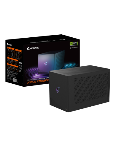 GIGABYTE AORUS RTX 5090 AI BOX Tarjeta Gráfica – 32 GB GDDR7, 512 bits, PCI-E 5.0, frecuencia de núcleo 2407 MHz, 3 x DP 2.1, 1 