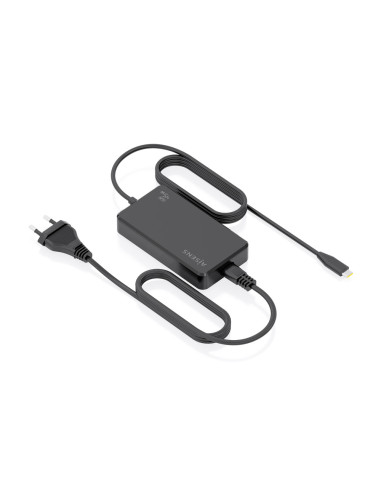 AISENS Cargador De Sobremesa GaN 45W PD3.0 1xUSB-C 1.8m, Negro