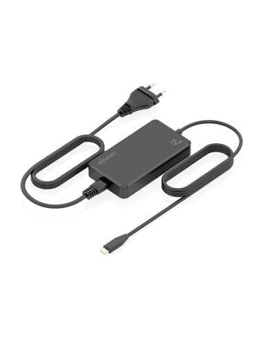 AISENS Cargador De Sobremesa GaN 45W PD3.0 1xUSB-C 1.8m, Negro