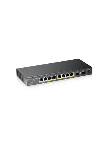 Zyxel GS1100-10HP v2 No administrado Gigabit Ethernet (10/100/1000) Energía sobre Ethernet (PoE) Negro