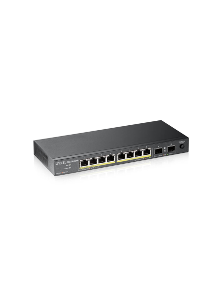 Zyxel GS1100-10HP v2 No administrado Gigabit Ethernet (10/100/1000) Energía sobre Ethernet (PoE) Negro