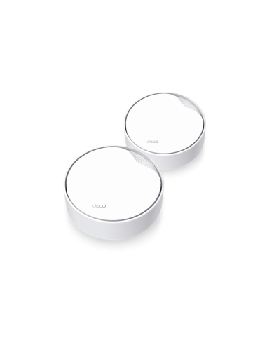 TP-Link DECO X50-POE(2-PACK) sistema Wi-Fi Mesh (Wi-Fi en malla) Doble banda (2,4 GHz / 5 GHz) Wi-Fi 6 (802.11ax) Blanco Interno