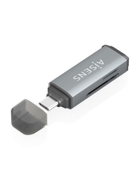 AISENS ASCR-2C10-GR lector de tarjeta USB 3.2 Gen 1 (3.1 Gen 1) Type-C