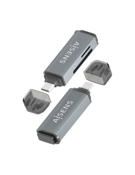 AISENS ASCR-2C10-GR lector de tarjeta USB 3.2 Gen 1 (3.1 Gen 1) Type-C