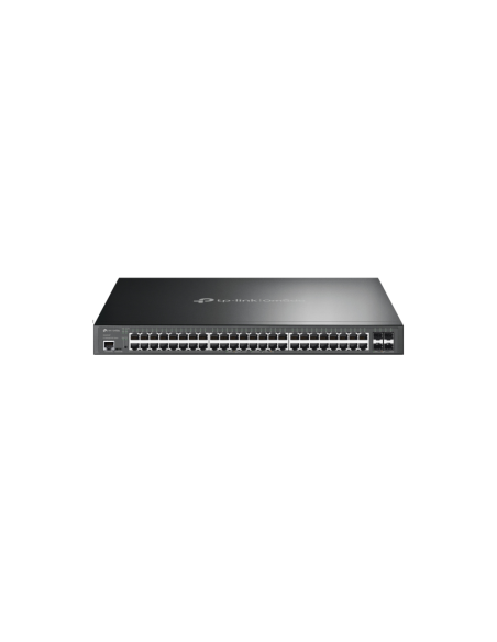 TP-Link Omada SG3452XP switch Gestionado L2+ Gigabit Ethernet (10/100/1000) Energía sobre Ethernet (PoE) 1U Negro