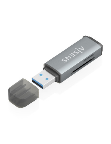 AISENS ASCR-2A09-GR lector de tarjeta USB 3.2 Gen 1 (3.1 Gen 1) Type-A