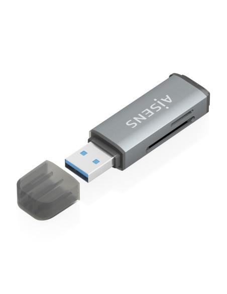 AISENS ASCR-2A09-GR lector de tarjeta USB 3.2 Gen 1 (3.1 Gen 1) Type-A