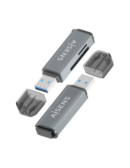 AISENS ASCR-2A09-GR lector de tarjeta USB 3.2 Gen 1 (3.1 Gen 1) Type-A