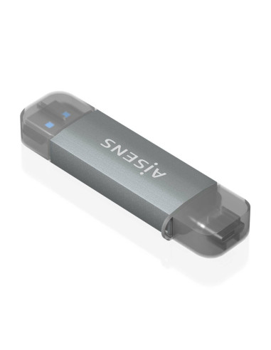 AISENS ASCR-2AC08-GR lector de tarjeta USB 3.2 Gen 1 (3.1 Gen 1) Type-A/Type-C