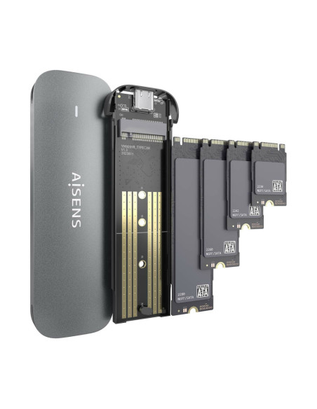 AISENS ASM2-006GRY caja para disco duro externo Caja externa para unidad de estado sólido (SSD)