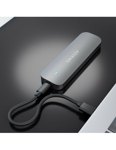 AISENS ASM2-006GRY caja para disco duro externo Caja externa para unidad de estado sólido (SSD)