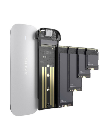AISENS ASM2-025SL caja para disco duro externo Caja externa para unidad de estado sólido (SSD)