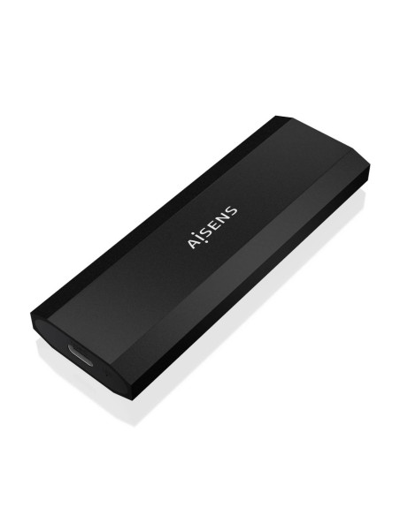 AISENS ASM2-028B caja para disco duro externo Caja externa para unidad de estado sólido (SSD) Negro