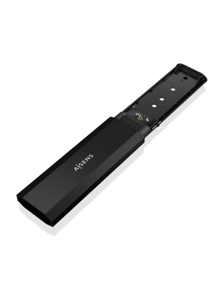 AISENS ASM2-028B caja para disco duro externo Caja externa para unidad de estado sólido (SSD) Negro