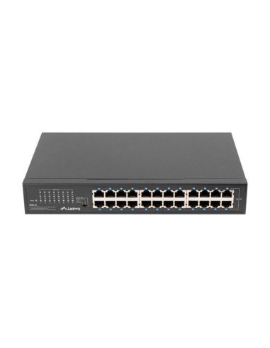 Lanberg RSGE-24 switch No administrado Gigabit Ethernet (10/100/1000) 1U Negro