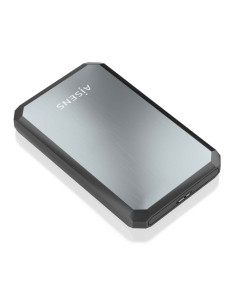 AISENS ASE-2529B caja para disco duro externo Carcasa de disco duro/SSD Negro, Gris 2.5"