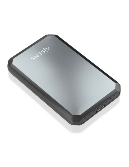AISENS ASE-2529B caja para disco duro externo Carcasa de disco duro/SSD Negro, Gris 2.5"